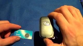 How to LEXUS REMOTE KEY BATTERY CHANGE (@2007 GS)