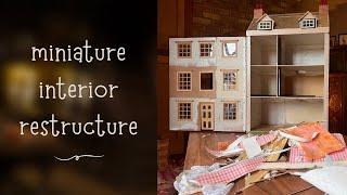 Doll's House Interior Restructure | Dollhouse Diary: Part 2 #dollhouse #miniatures