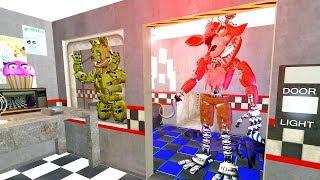 ANIMATRONICS SCARE THE SECURITY GUARD FNAF COOP Garry's Mod