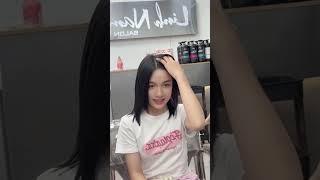 tóc bông xù nên duỗi không uốn