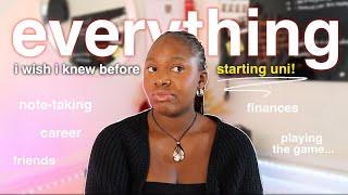 Everything I Wish I knew before starting University | First Year, Career, Notes & More