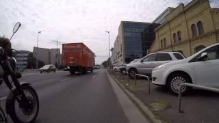 road rage - scooter vs bicycle