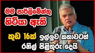 මම පාර්ලිමේන්තු හිටියා ඇති... කුඩ 16ක් ඉල්ලුව කතාවටත් රනිල් පිළිතුරු දෙයි | Ranil Wickremesinghe