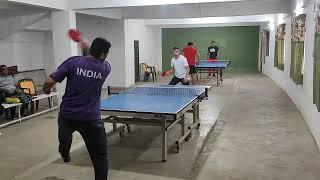 amazing table tennis Dr kinshuk soni vs Karan taneja bhaisahab