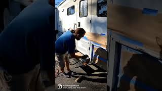 Let Us Spray! #shorts #paintingtherv #diypaintjob #rvlife #reno