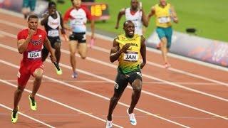 Usain Bolt - James Gatlin 200 mt race.