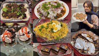 Dawat main bnai sari new dishes || Dhuan dahi pasande || Qeema Biryani || kofta kabab with 2 dipping