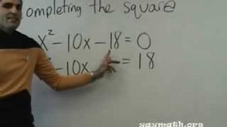 Algebra - Completing the square