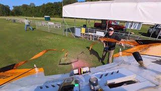 FPV Flying Wing: Tree Kiss and Light Chase.