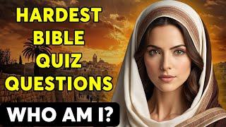 WHO AM I? - 25 HARDEST BIBLE QUESTIONS ABOUT CHARACTERS IN THE OLD TESTAMENT | The Bible Quiz