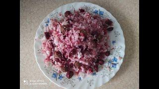 (albalo polo)rice and cherry recipe Persian Iranian food recipe