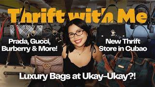 THRIFT WITH ME at a Cubao Ukay-Ukay : Luxury Bags for ₱700?! | Gucci, Prada, Coach | The Sierra’s