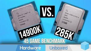 Intel Core Ultra 9 285K vs. Intel Core i9 14900K, 45 Game Benchmark