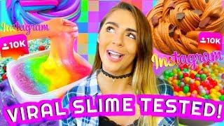 5 VIRAL SLIMES TESTED! Color Changing, Iridescent Slime, Fishbowl Slime! Nichole Jacklyne