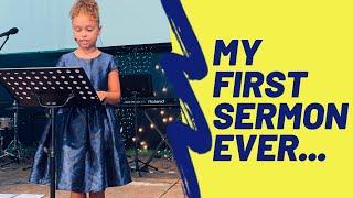 7yo. PREACHES HER FIRST SERMON | ESTHER | CHILDREN PREACHING