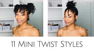 11 Mini Twist Styles for Short/Medium Hair in 6 minutes