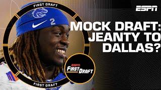 NFL Mock Draft: RB Ashton Jeanty to the Cowboys?! 🫢 | First Draft