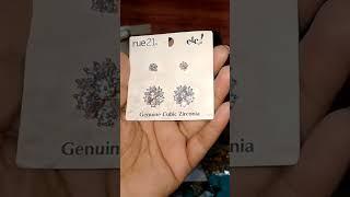 Zirconia Studs/ Genuine Cubic Zirconia/ Branded Studs/ Imported Jewelry Articles Available