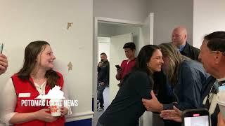 Tulsi Gabbard joins Yesli Vega near Quantico