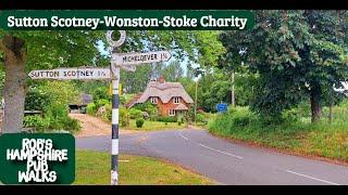 #87 Rob's Hampshire Pub Walks -Sutton Scotney - StokeCharity - Wonston River Dever Walk.