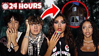 I Stayed 24 HOURS In A HAUNTED Cabin *GONE WRONG*