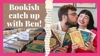 Bookish catch up with my husband  Book haul & reading update | Independent Bookshop Week