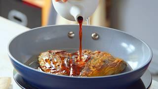 Glazed Teriyaki Eggplant & Homemade Rice Noodles: You Won't Believe How Quick & Easy This Dish Is!