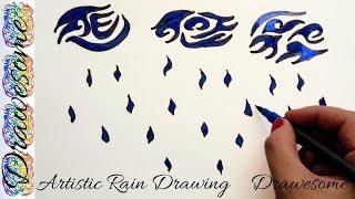 Artistic Rain Drawing / Drawesome