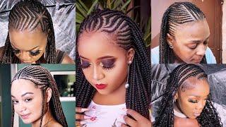 70+ Amazing Half Cornrows Braids This Season | Stunning Half Cornrows Braids