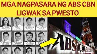 KONGRESISTA NA NAGPASA NG ABS CBN LIGWAK SA PWESTO