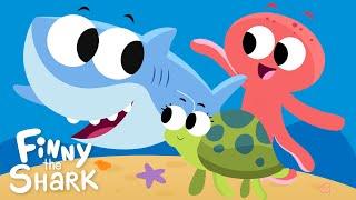 Let's Go For A Swim Outside | Kids Song | Finny The Shark