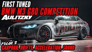 First tuned BMW M3 G80 - CarPorn | acceleration, sound, drifts | Aulitzky Tuning | Aulitzky Exhaust