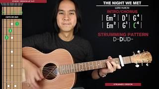 The Night We Met Guitar Cover Lord Huron |Tabs + Chords|