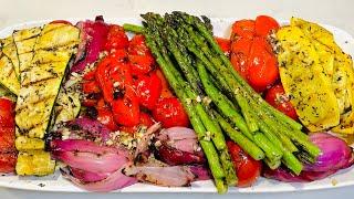 Marinated Grilled Veggies ~ Easy And Healthy Summer Side Dish ~ Grilling