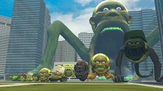 SIZE COMPARISON ALL LIN GANG MELON FAMILY VS ALL ITALIAN BRAINROTS ANIMALS FAMILY IN GARRY'S MOD!