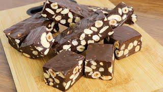 quick, easy nougat for holidays and Christmas ! no baking, no butter, melts in your mouth !