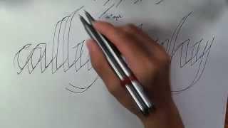 HOW TO WRITE CALLIGRAPHY WITH A NORMAL PEN