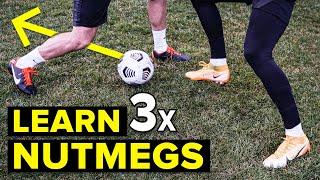 3 easy ways to nutmeg defenders | Learn panna skills