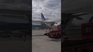 Sleeping Beast - SAS a320neo (Tromsø Airport) #shorts