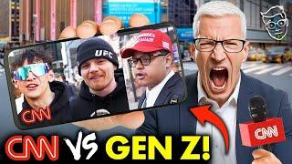 Gen-Z Men Who got Trump Elected TORCH CNN To Their FACE | 'No One Watches This Sh*t!'