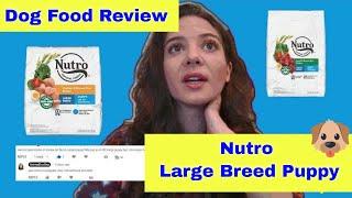 Nutro large breed puppy food review