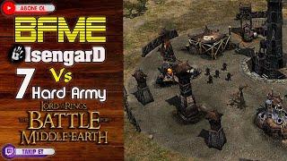 Isengard Vs 7 Hard Army  - BFME 1 GAMEPLAY