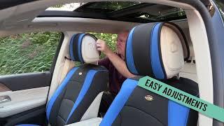 How to Install Front Car Seat Leatherette Cushions | FH Group® | PU205