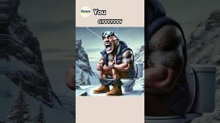 Dwayne Johnson And Special Marshmallow! #therock #memes #rockart #ai