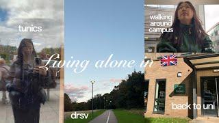 Living alone in UK #9 | University of Nottingham, Fresher's fair, Freebies from school, PLM set up