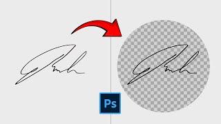 How to Make Your Digital Signature in Photoshop | Adobe Photoshop Tutorial