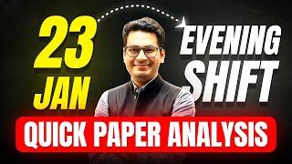 JEE Main 2025 | 23rd January Evening Shift Analysis in 90 seconds | MathonGo | Anup Sir
