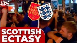 Scottish pub ERUPTS in ECSTASY as SPAIN defeats ENGLAND in Euro final!