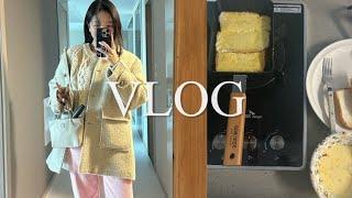 VLOG 짧은 일상 영상 • 프렌치토스트 • 햄최몇 • 건강 마쥬스 • 방사님의 꽃다발 뇌물 • 무생채 비빔밥 • 일산 주막보리밥 • 깨알 사이클