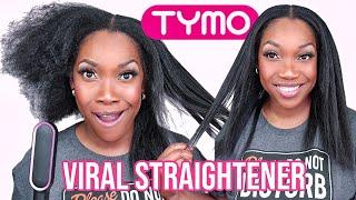 OBSESSED With this VIRAL TIKTOK Tymo RING Hair Straightener brush | REVIEW on 4c hair